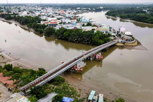 TP HCM: Đầu tư 781 tỷ đồng xây cầu Rạch Dơi nối huyện Nhà Bè với Long An