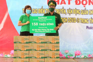 Nutifood đồng hành cùng bộ đội biên phòng chống dịch Covid-19