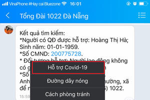 Cách tra cứu thông tin hỗ trợ người dân Đà Nẵng gặp khó khăn do dịch Covid-19