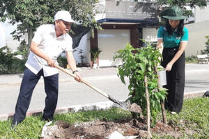 Thị xã Phú Mỹ phát động trồng cây xanh, chỉnh trang đô thị