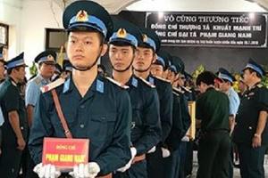 Sáng nay tổ chức Lễ viếng và Lễ truy điệu 2 phi công hy sinh tại Nghệ An