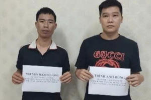 Tạm giữ hình sự 2 đối tượng cho vay lãi nặng dao động từ 304% đến 438%/năm