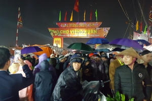 Chợ Viềng xuân 2018 trước giờ khai Lễ