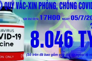 Quỹ vắc xin tăng thêm 1 tỷ, đạt 8.046 tỷ đồng