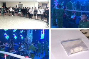 Đột kích quán JP CLUB ở Thanh Hoá, phát hiện 25 đối tượng dương tính với ma tuý