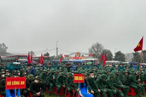 Nghệ An: 3.250 công dân lên đường nhập ngũ