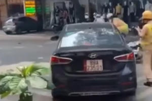 Vĩnh Phúc: Khởi tố vụ án tài xế rồ ga bỏ chạy, tông Cảnh sát giao thông