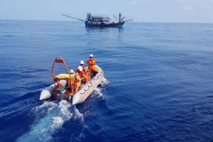 Hệ thống Thông tin duyên hải Việt Nam phát đi thông báo tìm kiếm người bị nạn trên biển