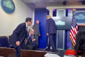 Nổ súng bên ngoài Nhà Trắng, Tổng thống Trump được hộ tống rời họp báo