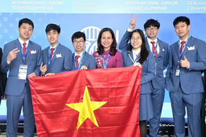 6 học sinh Việt Nam “ẵm” huy chương tại Olympic khoa học trẻ quốc tế