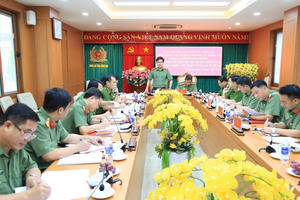 Công an Đồng Nai làm việc với Công an Bình Phước về công tác chuẩn bị sáp nhập