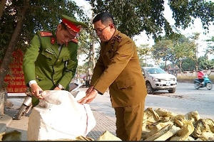 Hơn 1 tấn bánh kẹo, thịt đông lạnh không rõ nguồn gốc bị thu giữ