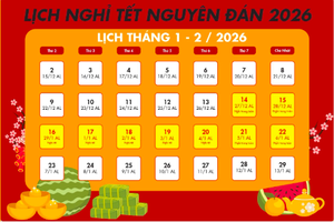 Người dân được nghỉ Tết Bính Ngọ 9 ngày liên tiếp