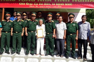 5 năm, Quân đội tặng gần 6.400 nhà đại đoàn kết