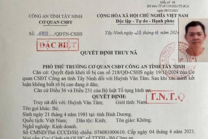 Tây Ninh: Truy nã đặc biệt đối tượng mua bán người