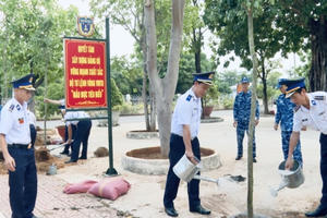 Bộ Tư lệnh Vùng Cảnh sát biển 3 phát động trồng cây "Đời đời nhớ ơn Bác Hồ"