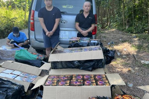 Phá chuyên án, bắt vụ vận chuyển 550kg pháo hoa nổ