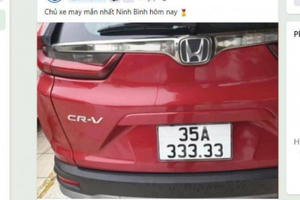 Xử phạt người đăng ảnh ô tô đeo biển ngũ quý 3 giả