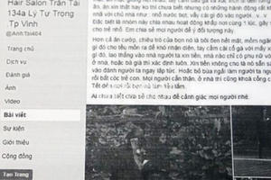 Tung tin đối tượng mặt đen kỳ bí “đổ bộ” TP Vinh, chủ salon tóc bị triệu tập