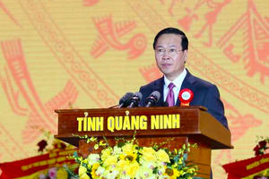 Chủ tịch nước Võ Văn Thưởng dự Lễ kỷ niệm 60 năm ngày thành lập tỉnh Quảng Ninh