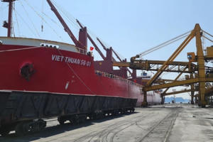 Quảng Ninh: Xông đất đầu năm, hơn 25.000 tấn than được rót tại Cảng Cẩm Phả ngày mùng 1 Tết