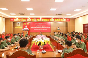 Xuất quân tham gia Hội thao lực lượng Công an nhân dân tháng 4/2022