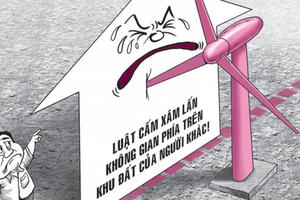 Cánh quạt điện gió ló qua đất dân: Quy định về khoảng không trên đất ra sao?