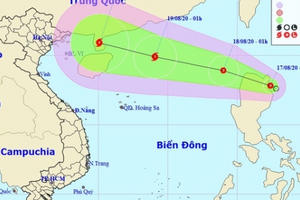 Áp thấp khả năng mạnh thành bão đang hướng vào Biển Đông