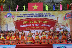 Ra mắt CLB Võ thuật – Lân Sư Rồng tại đền Cửa Ông