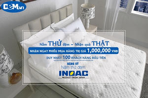 Nằm thử đệm - Nhận quà thật cùng INOAC