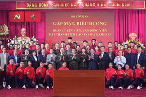 Vinh danh huấn luyện viên, vận động viên thể thao Công an nhân dân đạt thành tích cao tại SEA Games 33 Vinh danh huấn luyện viên, vận động viên thể thao Công an nhân dân đạt thành tích cao tại SEA Games 33