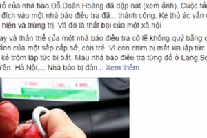 Từ vụ nhà báo Đỗ Doãn Hoàng bị hành hung: Điều tra & trả giá