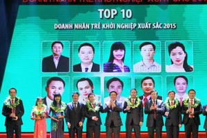 Top 10 doanh nhân trẻ khởi nghiệp xuất sắc năm 2015