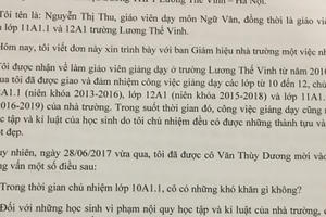 Xôn xao việc phụ huynh tố giáo viên chủ nhiệm “không có tình người”