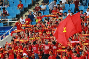 SEA Games 29: Người hâm mộ cháy hết mình vì đội tuyển Việt Nam