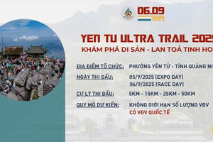 Yên Tử sẵn sàng cho giải chạy Ultra Trail 2025