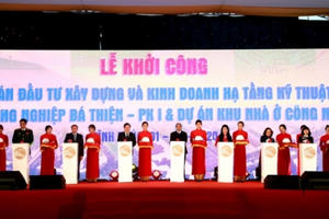 Khởi công dự án KCN Bá Thiện - Phân khu I và khu nhà ở công nhân thể hiện quyết tâm thu hút đầu tư của tỉnh Vĩnh Phúc