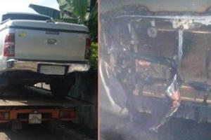 Hà Tĩnh: Đốt ô tô hàng xóm vì không được mời liên hoan