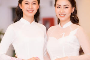 Hai chị em Á hậu Trà My, Thanh Tú lần đầu cùng diễn thời trang Hai chị em Á hậu Trà My, Thanh Tú lần đầu cùng diễn thời trang