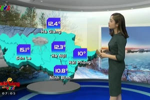 Dự báo thời tiết ngày 23/1/2016