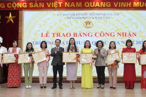 Hà Nội vượt kế hoạch công nhận mới trường đạt chuẩn quốc gia