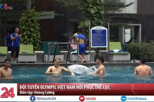 Đội tuyển Olympic Việt Nam hồi phục thể lực