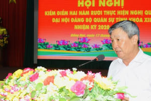 Bộ Chỉ huy Quân sự tỉnh Đồng Nai 2 năm liền được Tỉnh ủy tặng Cờ thi đua xuất sắc