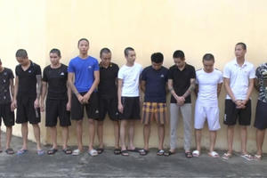 Thanh Hoá: Bắt 11 đối tượng dùng hung khí nguy hiểm gây rối trong mùa dịch Covid -19