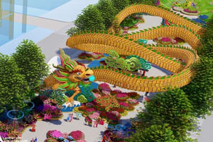 TP Hồ Chí Minh: Ba linh vật rồng trên Đường hoa Nguyễn Huệ lập kỉ lục dài hơn 100m