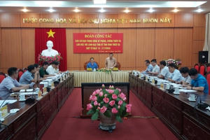 Ban Chỉ đạo trung ương về Phòng, chống thiên tai làm việc tại Hà Giang