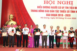Hội nghị biểu dương NCUT tiêu biểu trong đồng bào DTTS tỉnh Hà Giang
