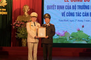 Nam Định: Bổ nhiệm Đại tá Phạm Văn Long làm Giám đốc Công an tỉnh Nam Định: Bổ nhiệm Đại tá Phạm Văn Long làm Giám đốc Công an tỉnh