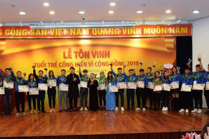 Lễ tôn vinh "Tuổi trẻ cống hiến vì cộng đồng"