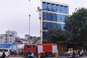 Cưỡng chế công trình vi phạm trật tự xây dựng tại số 84 đường Láng